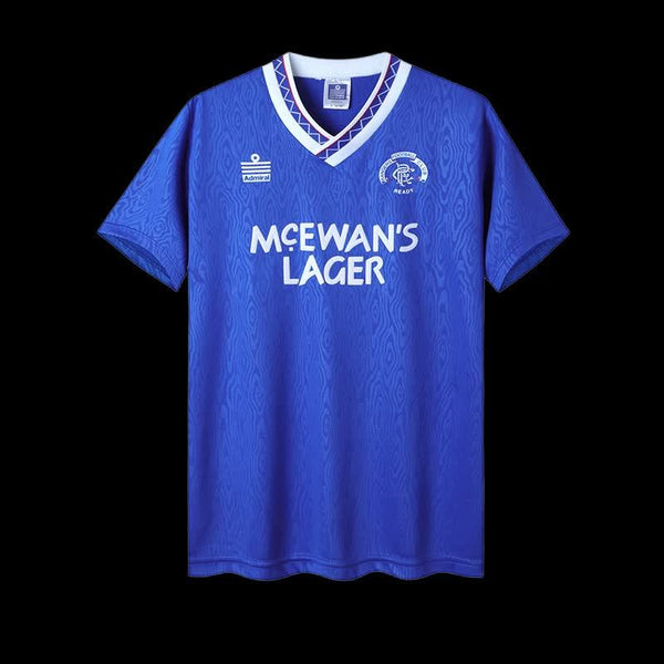 Football Shirt Rangers FC Home 90-92 Retro front