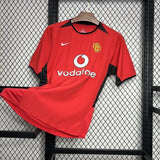 Football Shirt Manchester United Home 02-04 Retro front