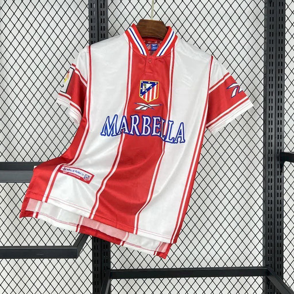 Football Shirt Atletico Madrid Home 99-00 Retro Marbella front