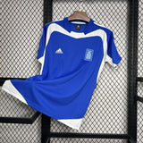 Football Shirt Greece Home 04 Retro front