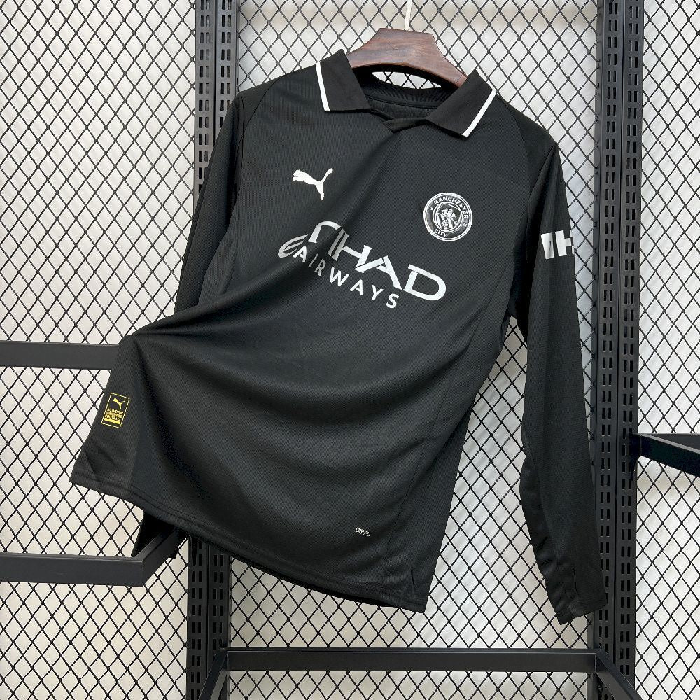 Football Shirt Manchester City Away 25-26 Long Sleeve front