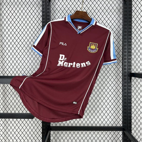 Football Shirt West Ham United Home 99-01 Retro front