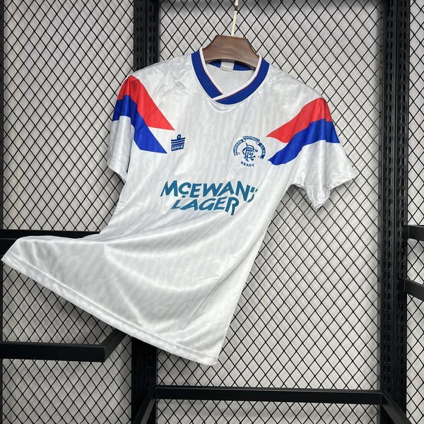 Football Shirt Rangers Away 90-92 Retro front