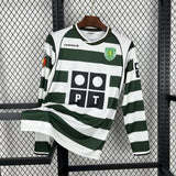 Football Shirt Sporting CP Home 01-03 Long Sleeves Retro front