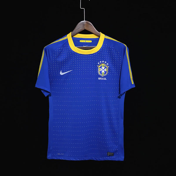 Football Shirt Brazil Away 10-11 Retro front