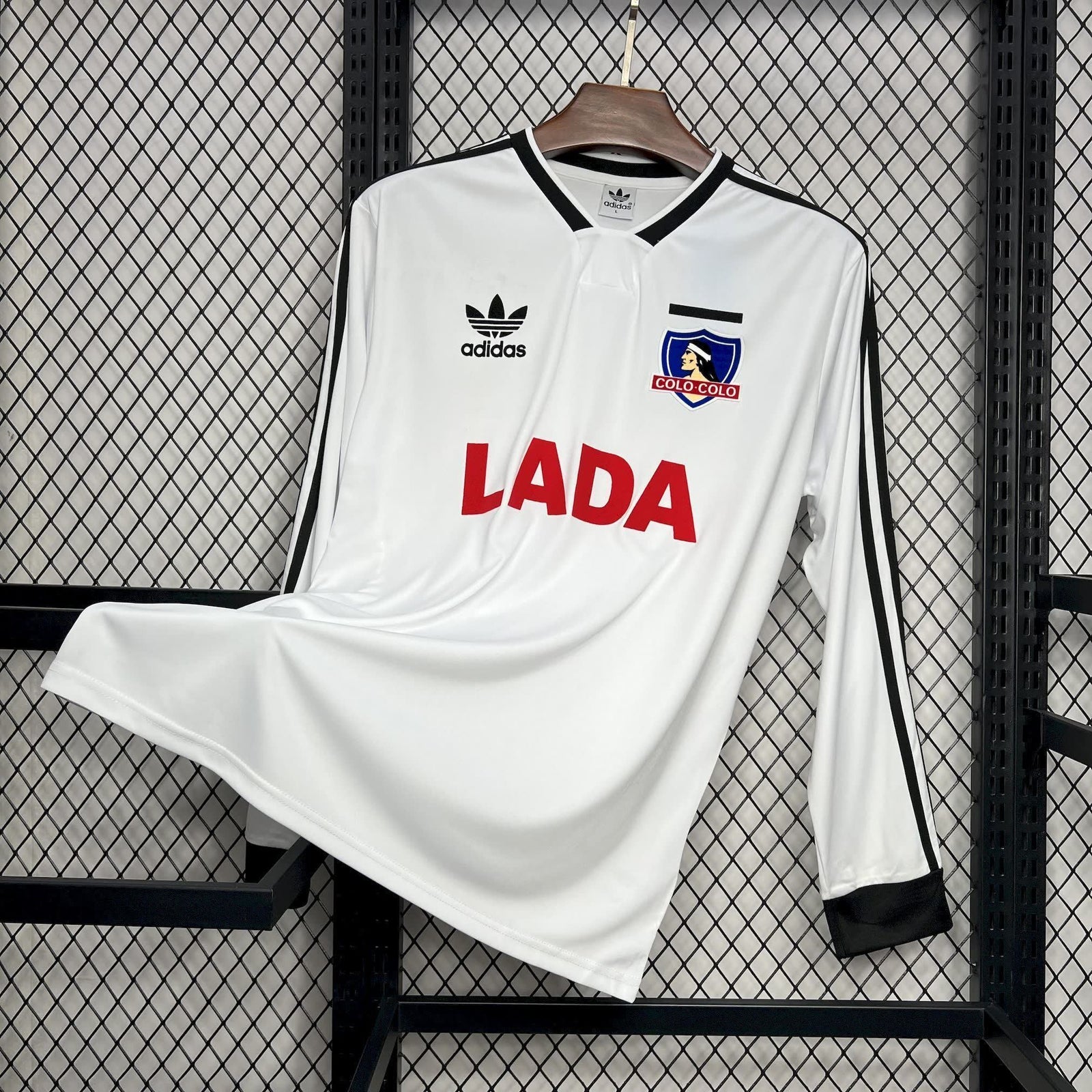 Football Shirt Colo Colo Home 91-92 Long Sleeve Retro front