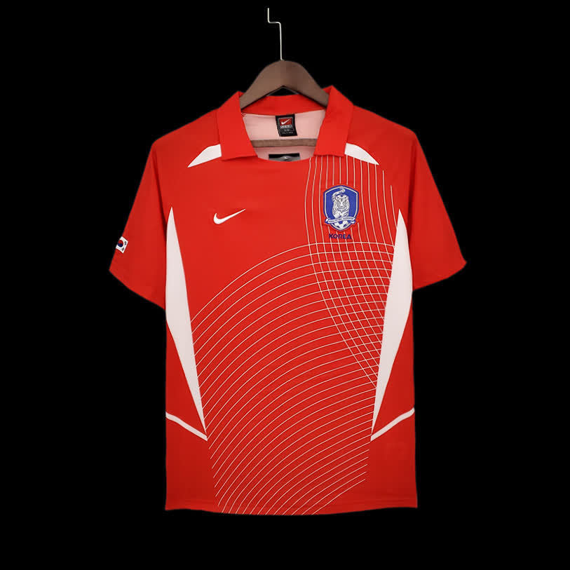 Football Shirt South Korea Red 2002 Retro 25-26 front