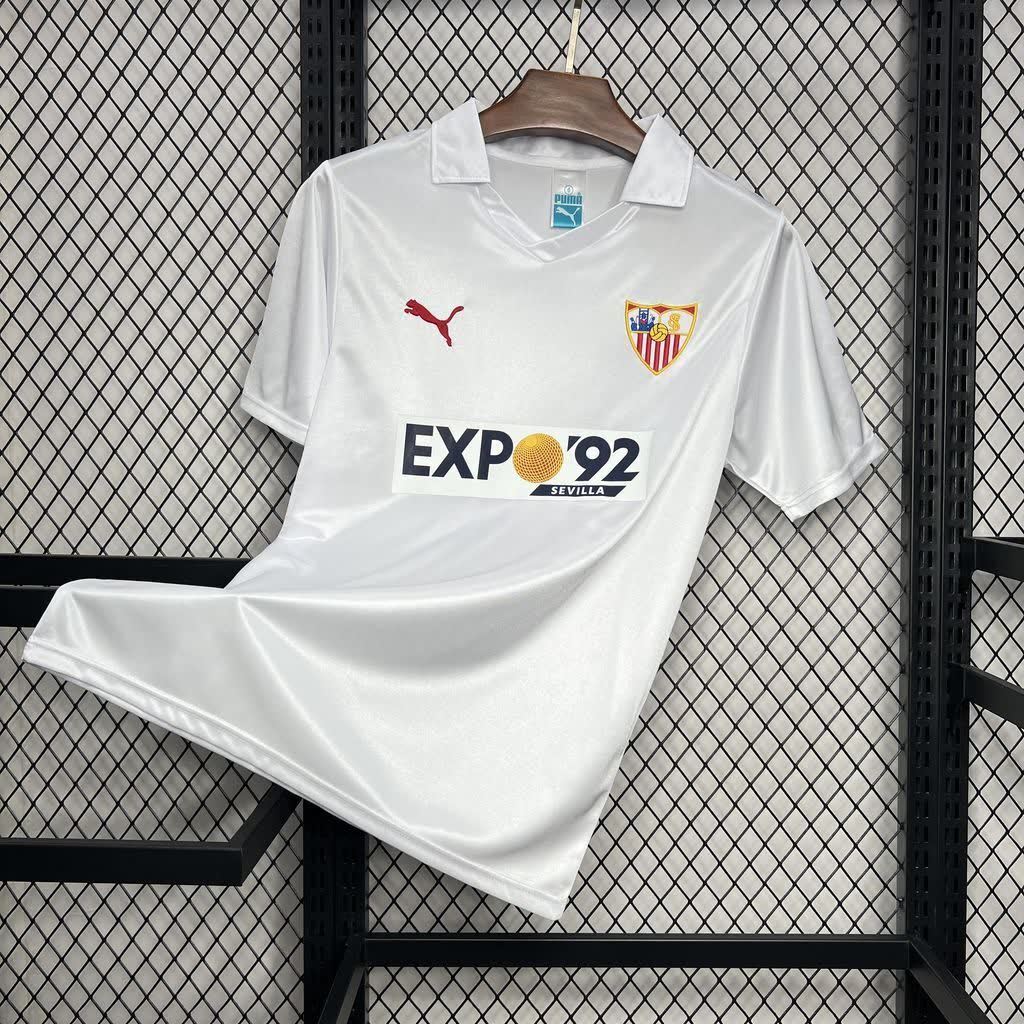 Football Shirt Sevilla FC Home 87-90 Retro front