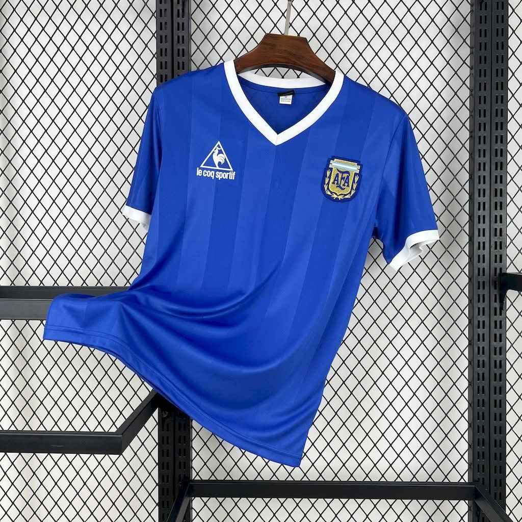 Football Shirt Argentina Away 1986 Retro front