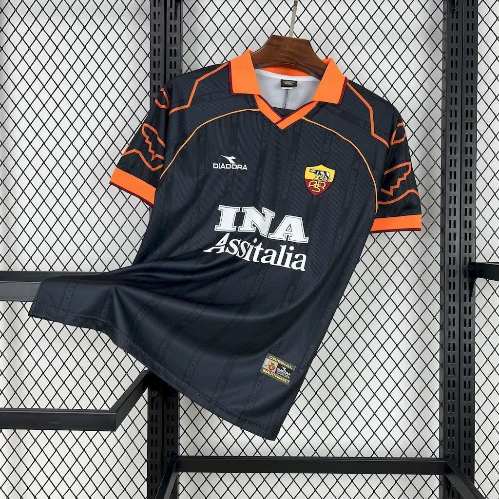 Football Shirt AS Roma Away 99-00 Retro front