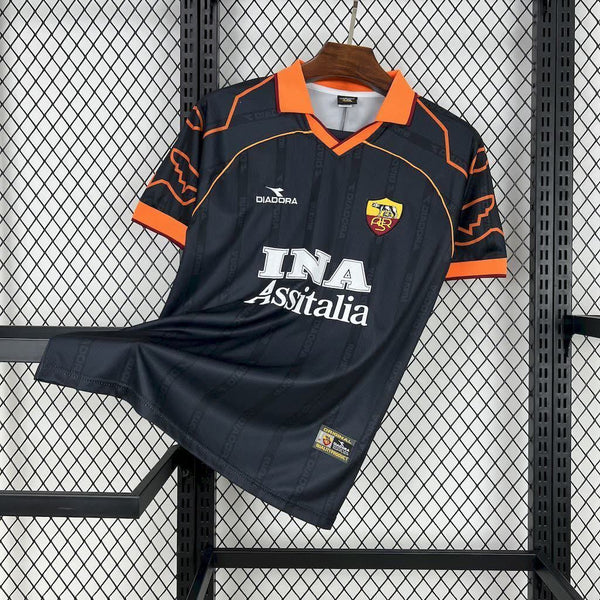 Football Shirt AS Roma Away 99-00 Retro front