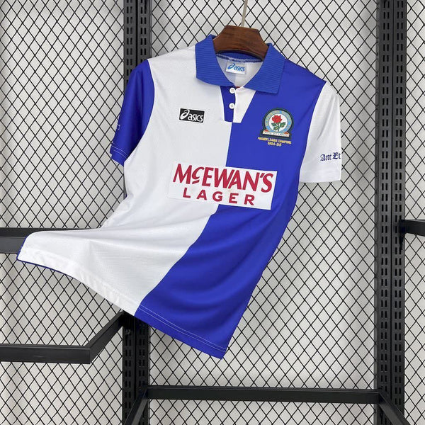 Football Shirt Blackburn Rovers Home 94-95 Retro front