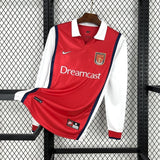 Football Shirt Arsenal Home 99-00 Long Sleeves Retro front