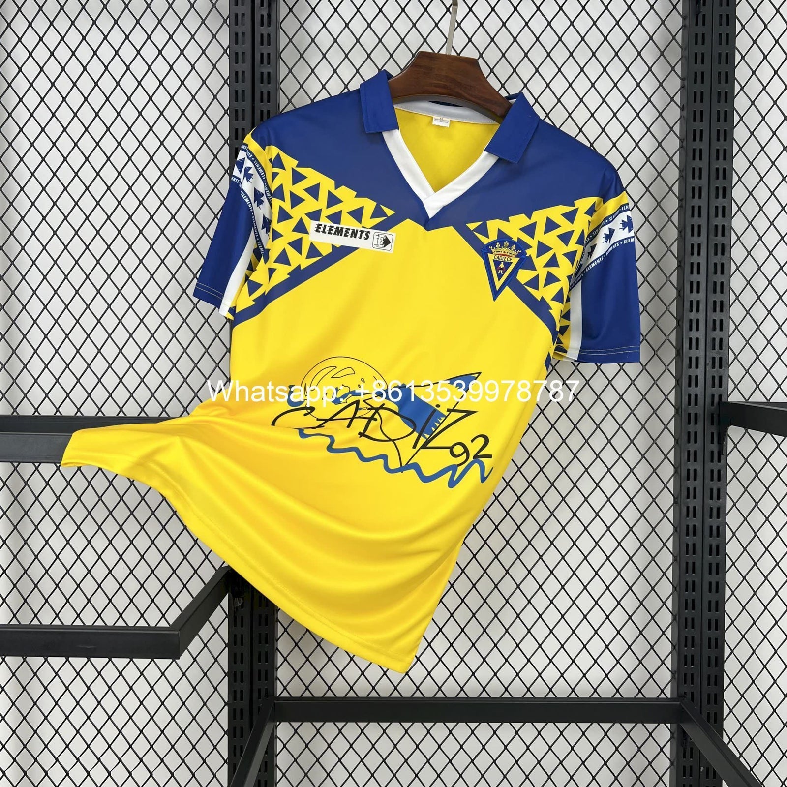 Football Shirt Cadiz CF Home 91-92 Retro front