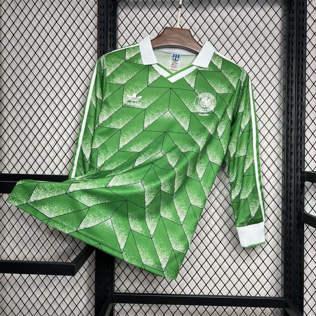 Football Shirt Germany Away 1990 Long Sleeve Retro front