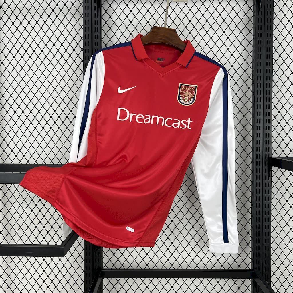 Football Shirt Arsenal Home 00-01 Long Sleeves Retro front