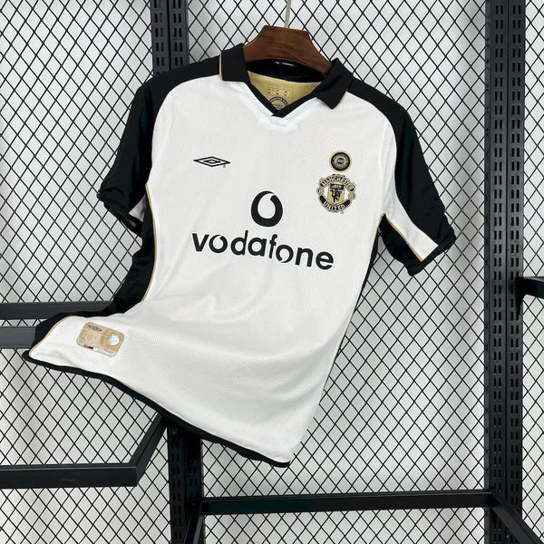 Football Shirt Manchester United Reversible Centenary 01-02 Away Third Retro front