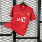 Football Shirt Manchester United Home 07-08 UCL Retro front