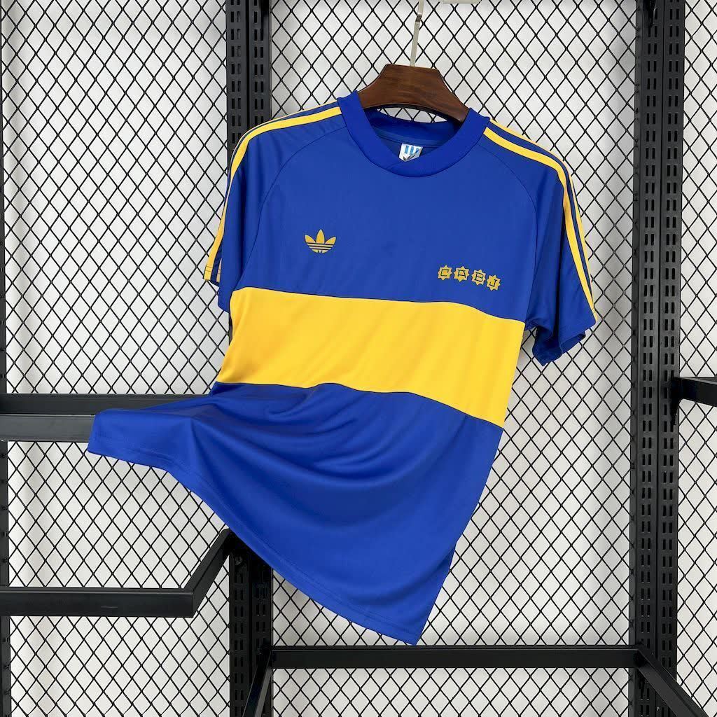 Football Shirt Boca Juniors Home 81-82 Retro front