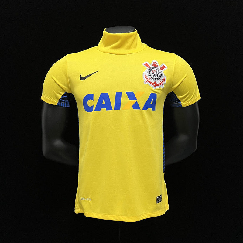 Football Shirt Corinthians Goalkeeper Yellow 14-15 front