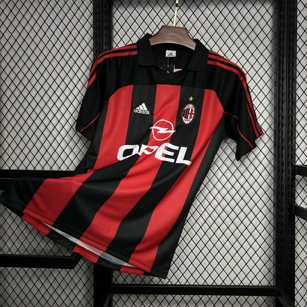 Football Shirt AC Milan Home 00-02 Retro front