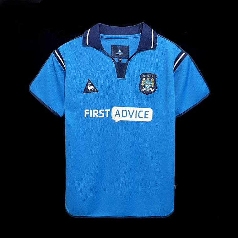 Football Shirt Manchester City Home 02-03 Retro front