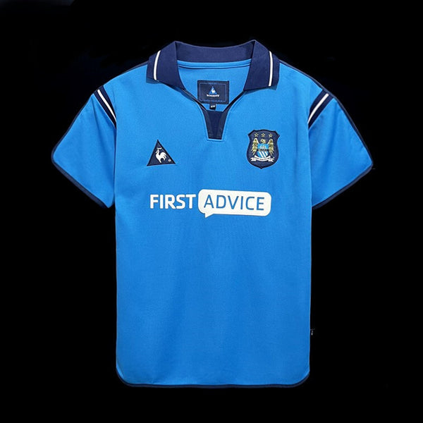 Football Shirt Manchester City Home 02-03 Retro front