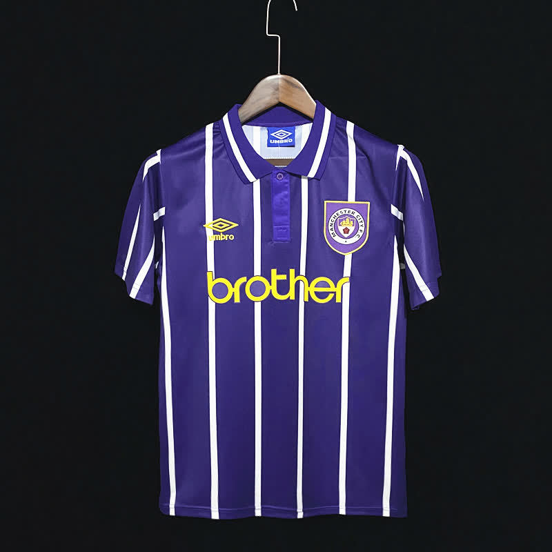 Football Shirt Manchester City Away 93-94 Retro front