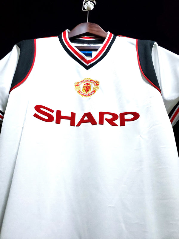 Football Shirt Manchester United Away 85-86 Retro back