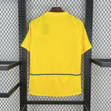 Football Shirt Brazil Home 2002 Retro back