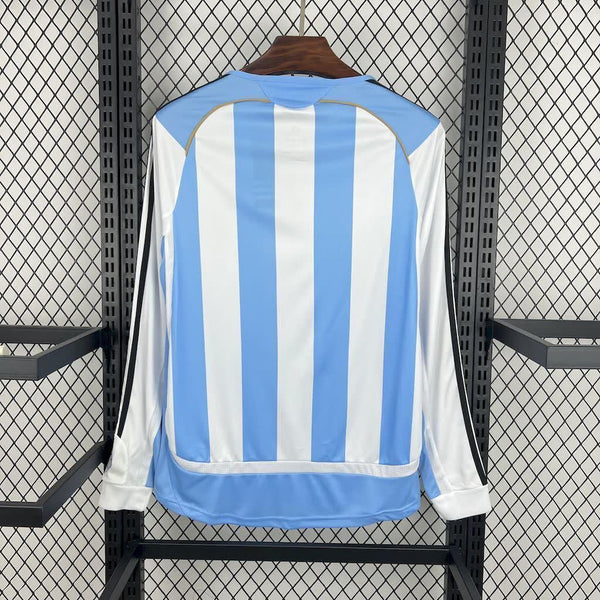 Football Shirt Argentina Home 06-07 Long Sleeves Retro back