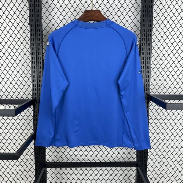 Football Shirt Italy Home 00-01 Long Sleeves Retro back