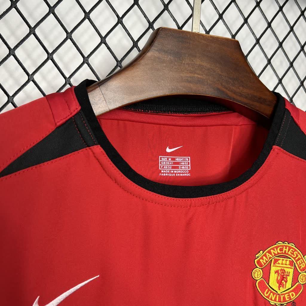 Football Shirt Manchester United Home 02-04 Retro extra 1