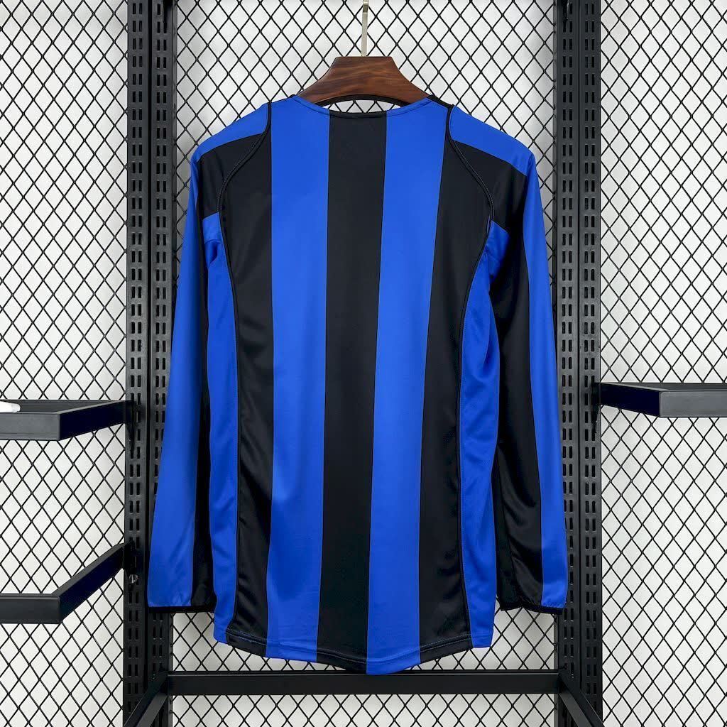 Football Shirt Inter Milan Home 04-05 Long Sleeves Retro back