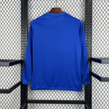 Football Shirt Manchester United Blue Retro 24-25 Long Sleeves back