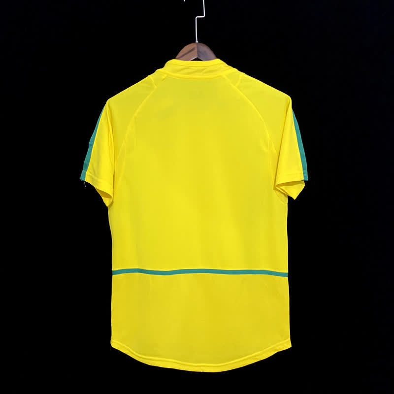 Football Shirt Brazil Home 02-03 Retro back