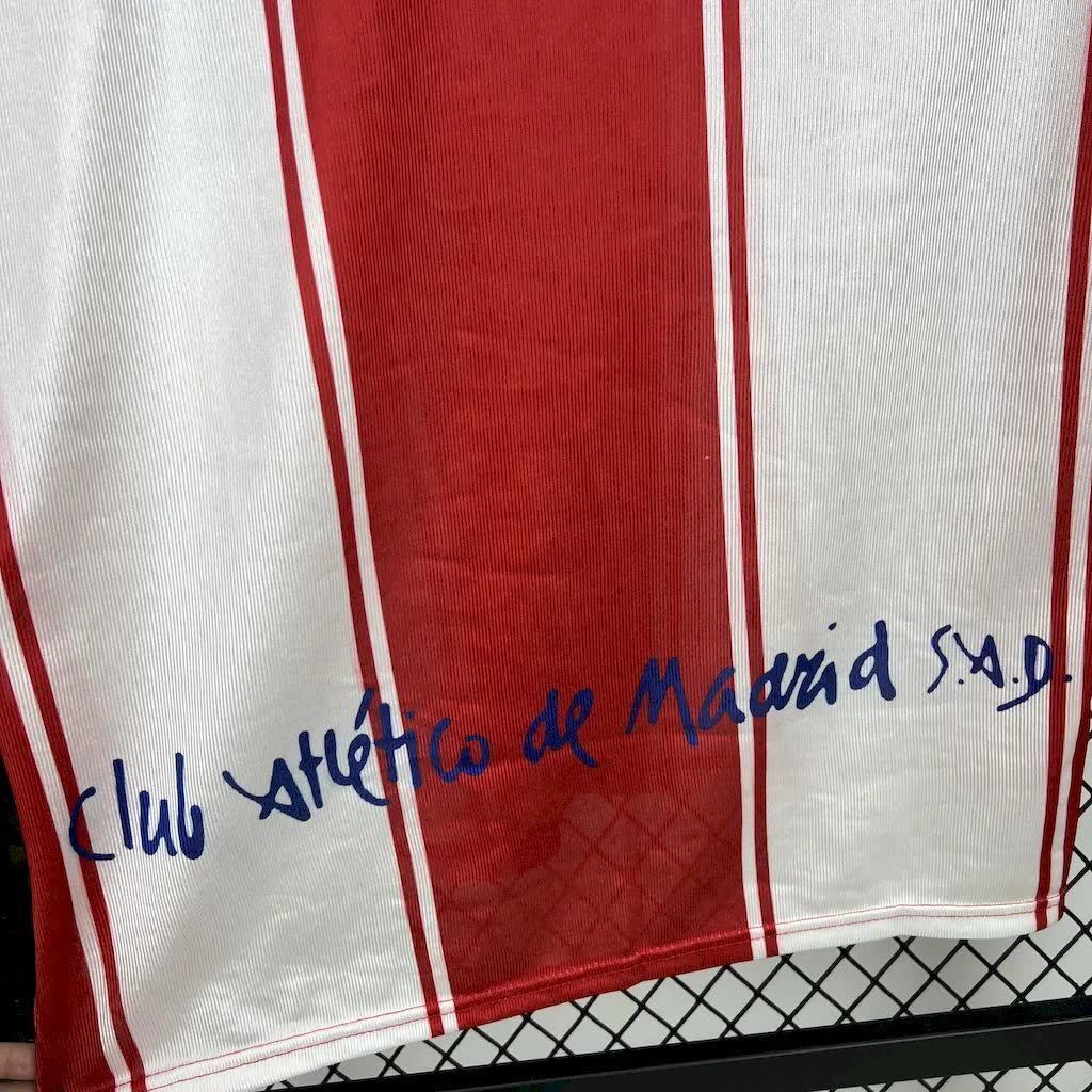 Football Shirt Atletico Madrid Home 99-00 Retro Marbella extra 1