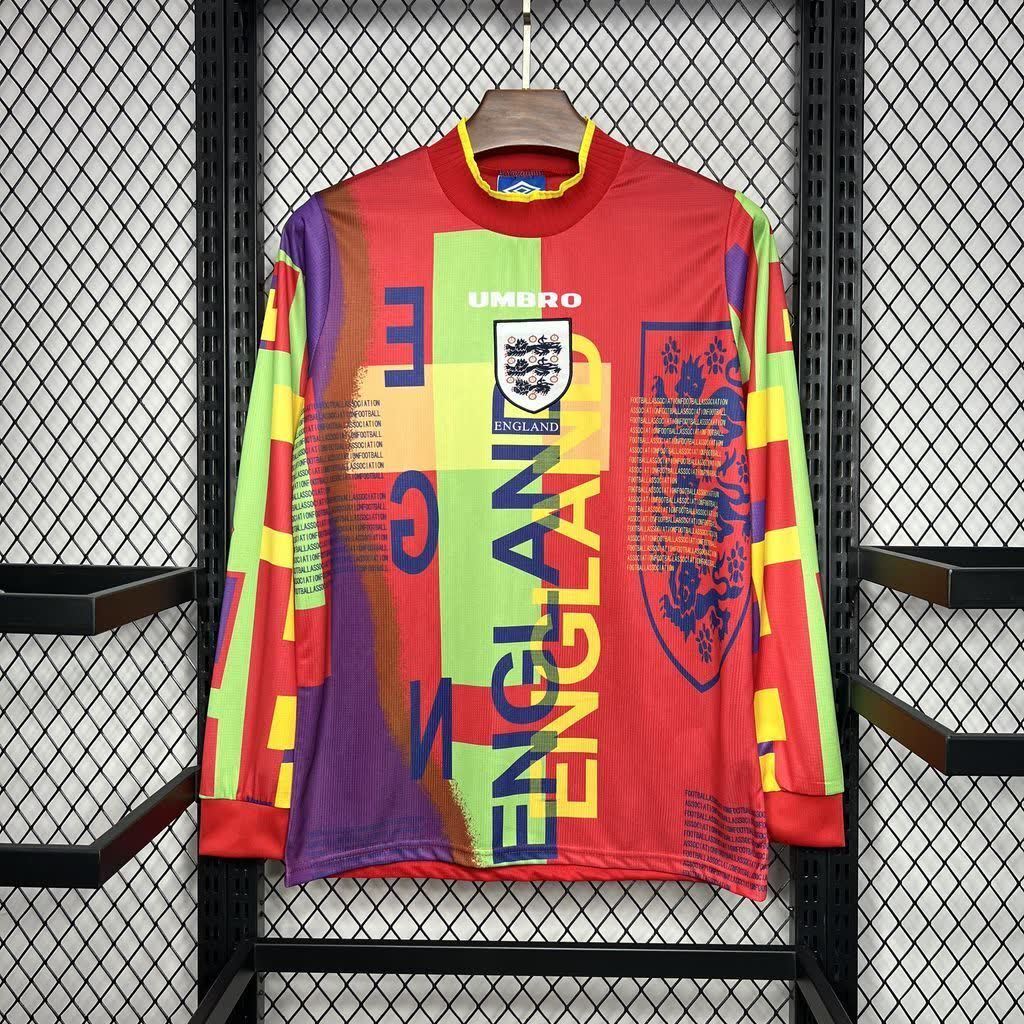 Football Shirt England Goalkeeper Retro 95-96 Long Sleeve extra 1