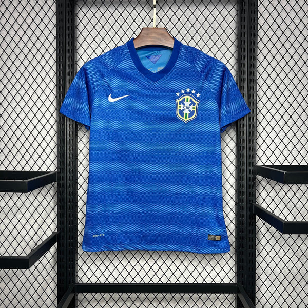 Football Shirt Brazil Away 2014 Retro front
