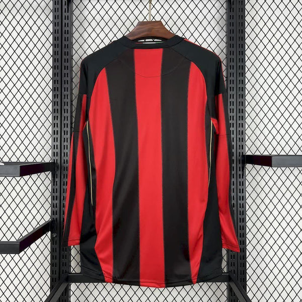 Football Shirt AC Milan Home 10-11 Long Sleeves Retro back