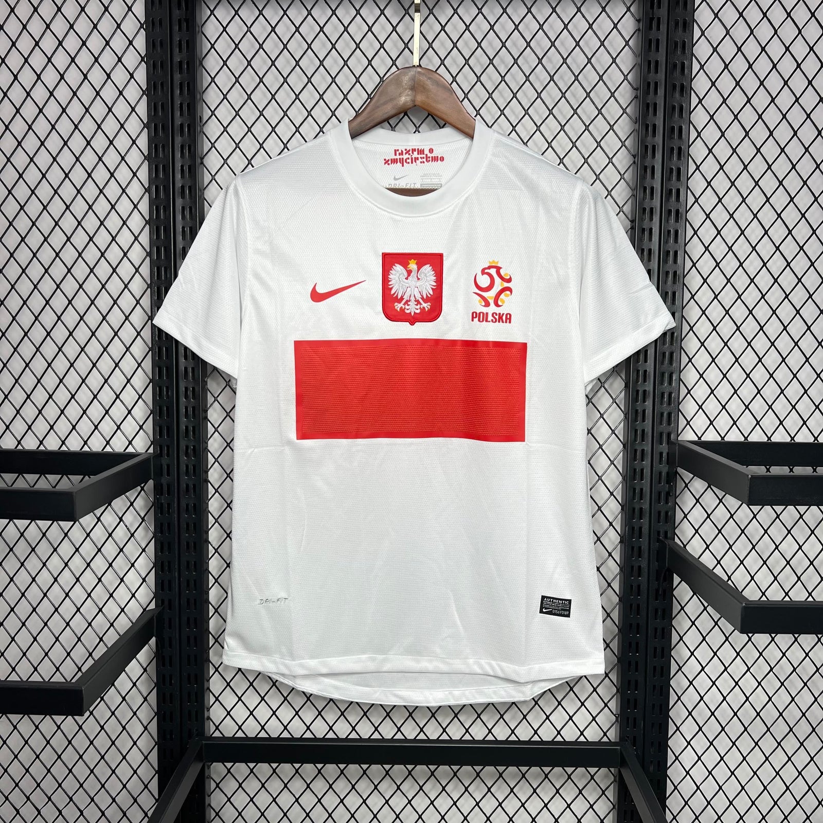 Football Shirt Poland Home 11-12 Retro front