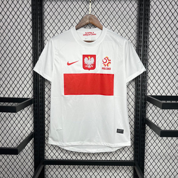 Football Shirt Poland Home 11-12 Retro front