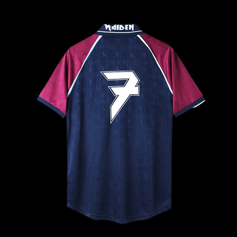 Football Shirt West Ham United Iron Maiden Retro 99-01 Home back