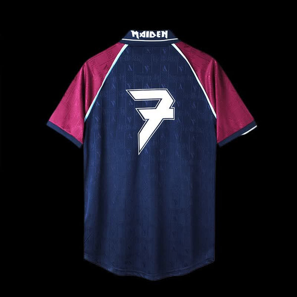 Football Shirt West Ham United Iron Maiden Retro 99-01 Home back