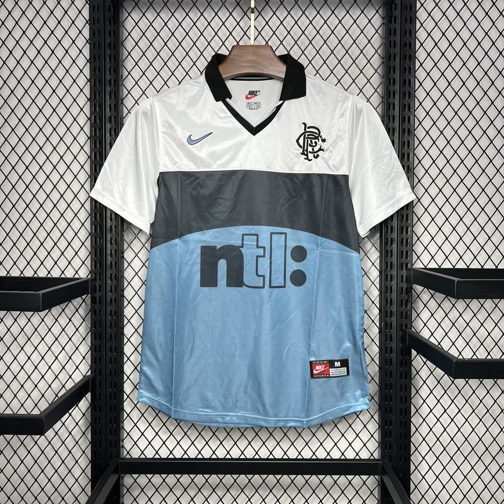 Football Shirt Rangers FC Away 99-00 Retro extra 1