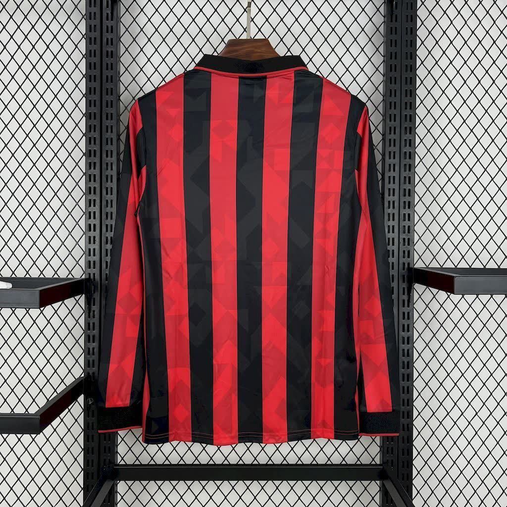 Football Shirt AC Milan Home 93-94 Long Sleeves Retro back