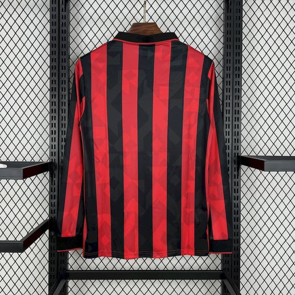 Football Shirt AC Milan Home 93-94 Long Sleeves Retro back