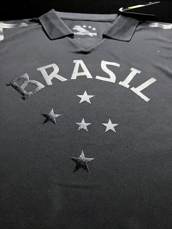 Football Shirt Brazil Black Retro 13-14 back