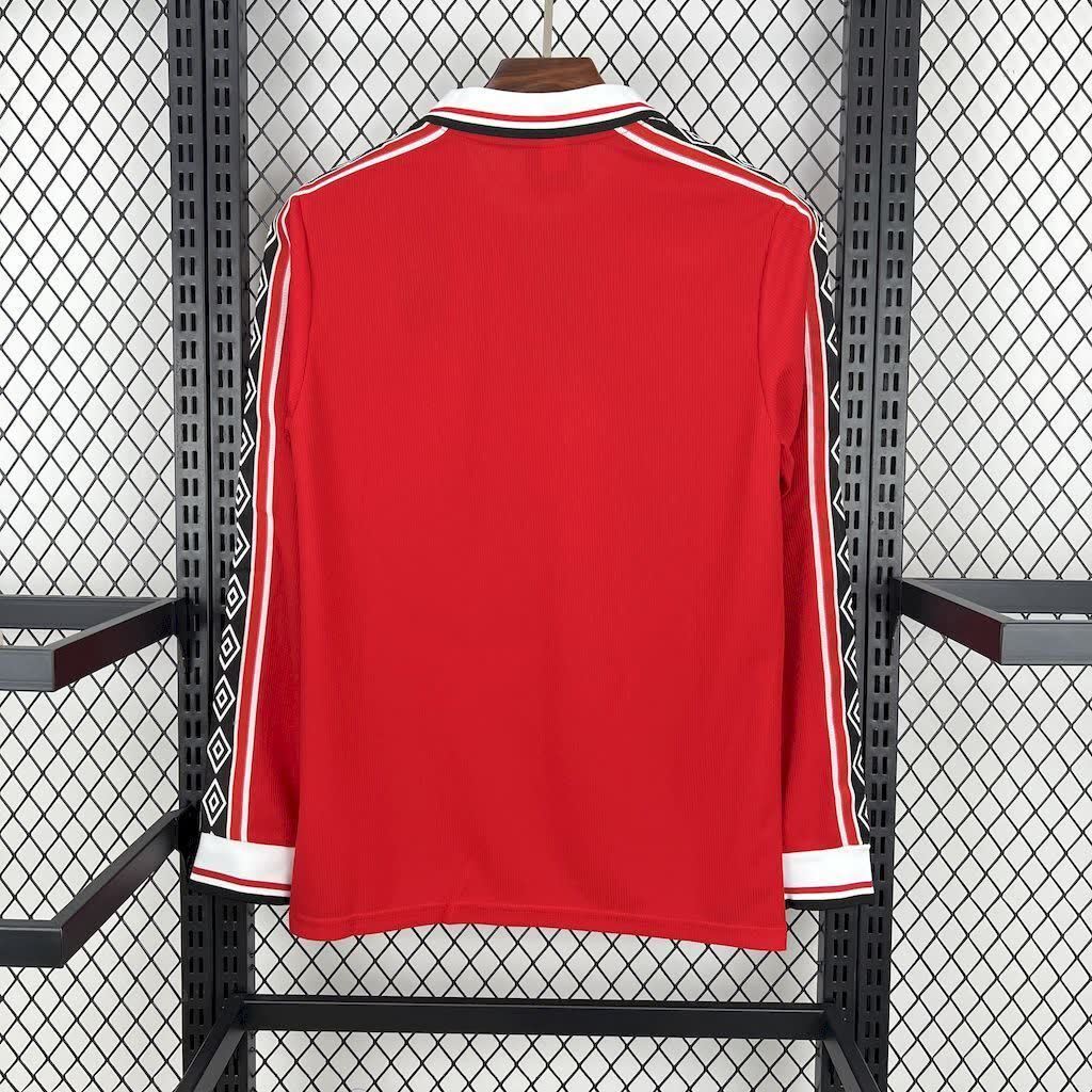 Football Shirt Manchester United Home 98-99 Retro Long Sleeves back