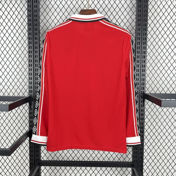 Football Shirt Manchester United Home 98-99 Retro Long Sleeves back